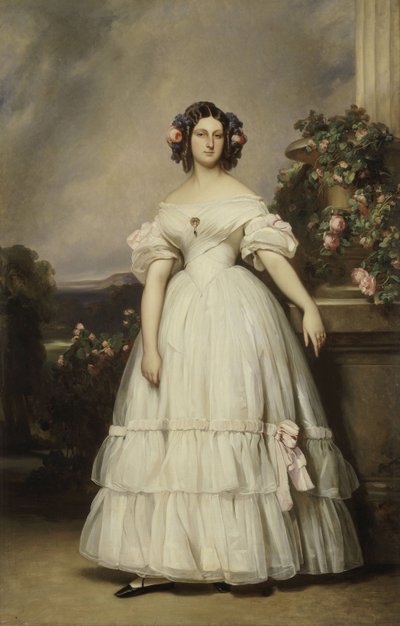 Portrait of Princess Clémentine of Orléans by Franz Xaver Winterhalter